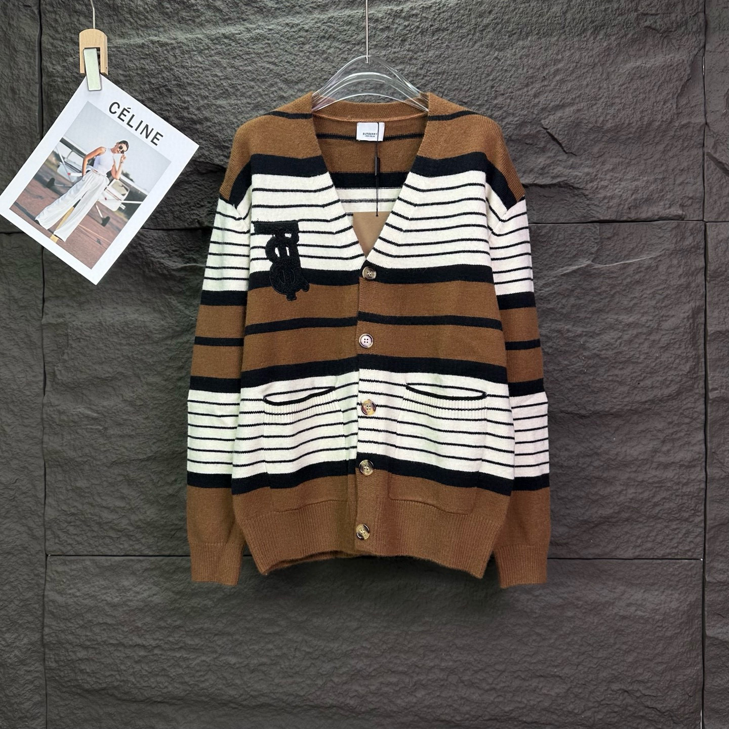 버버리 남자 가디건