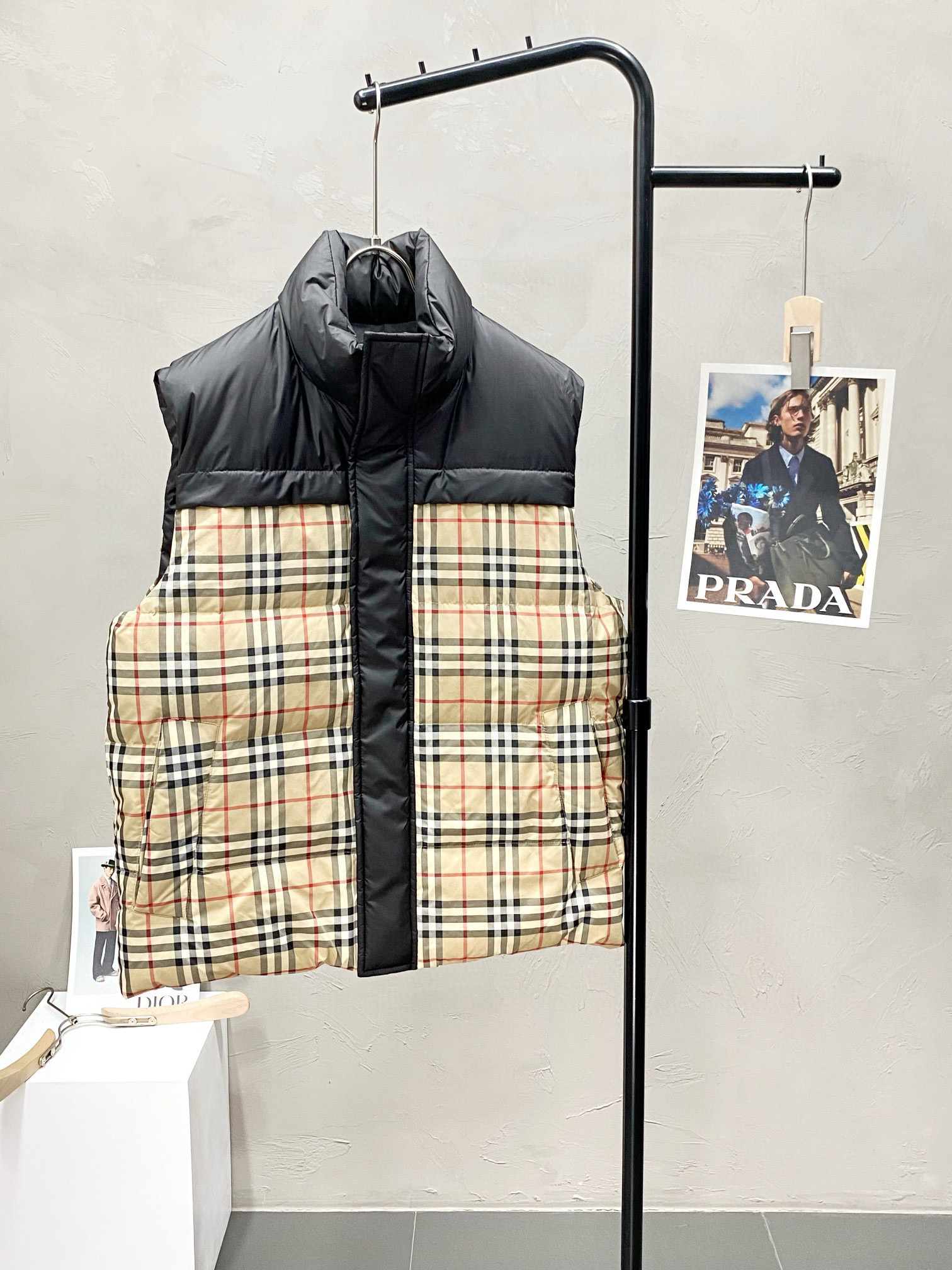 버버리 남자 조끼