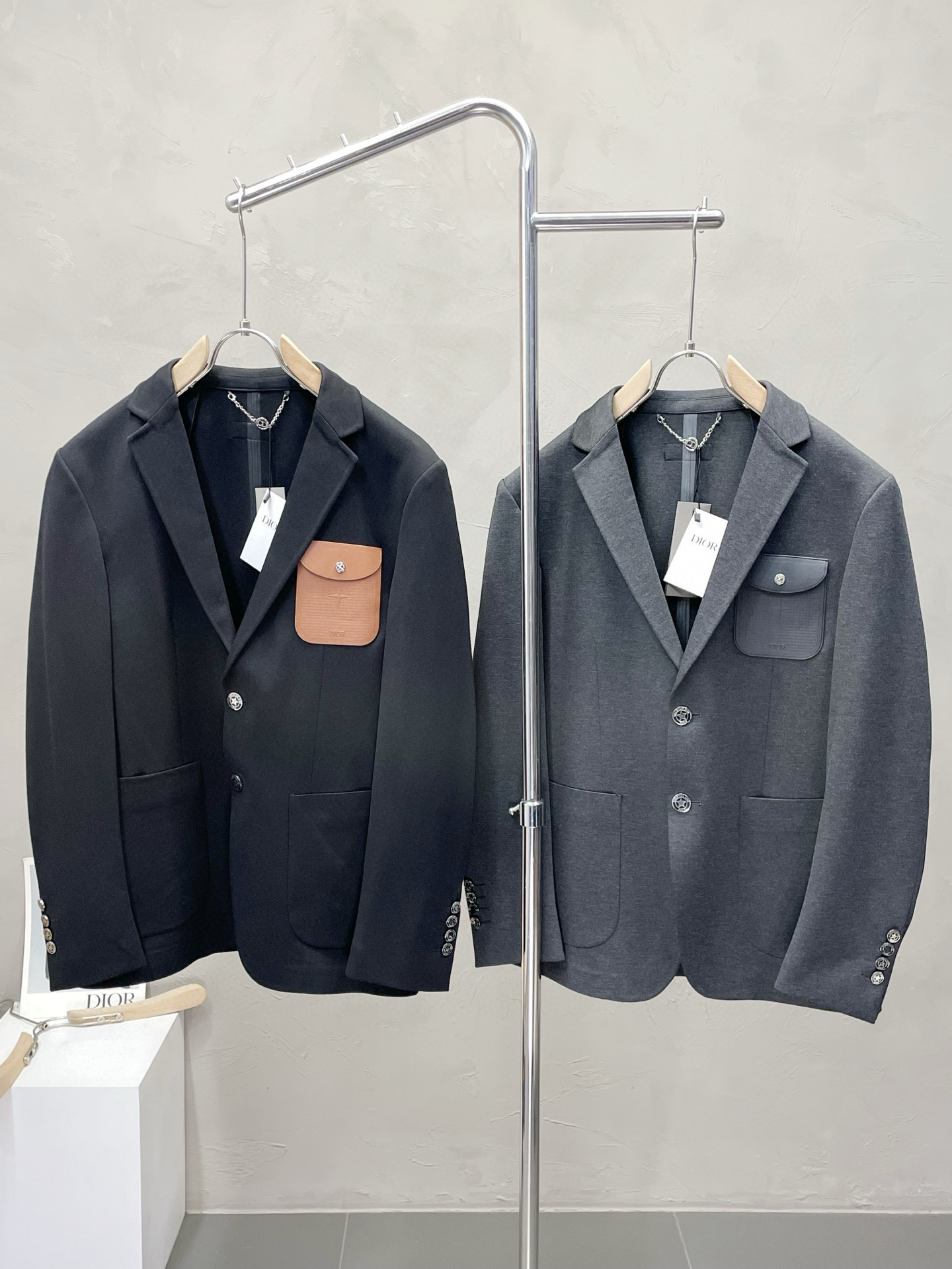 디올 2컬러 남자 자켓