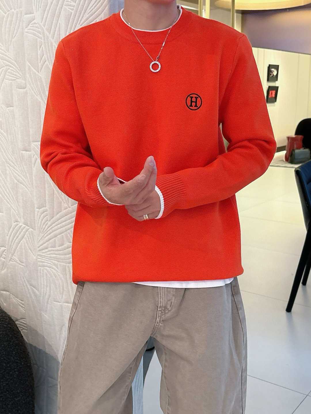 에르메스 남자 가디건