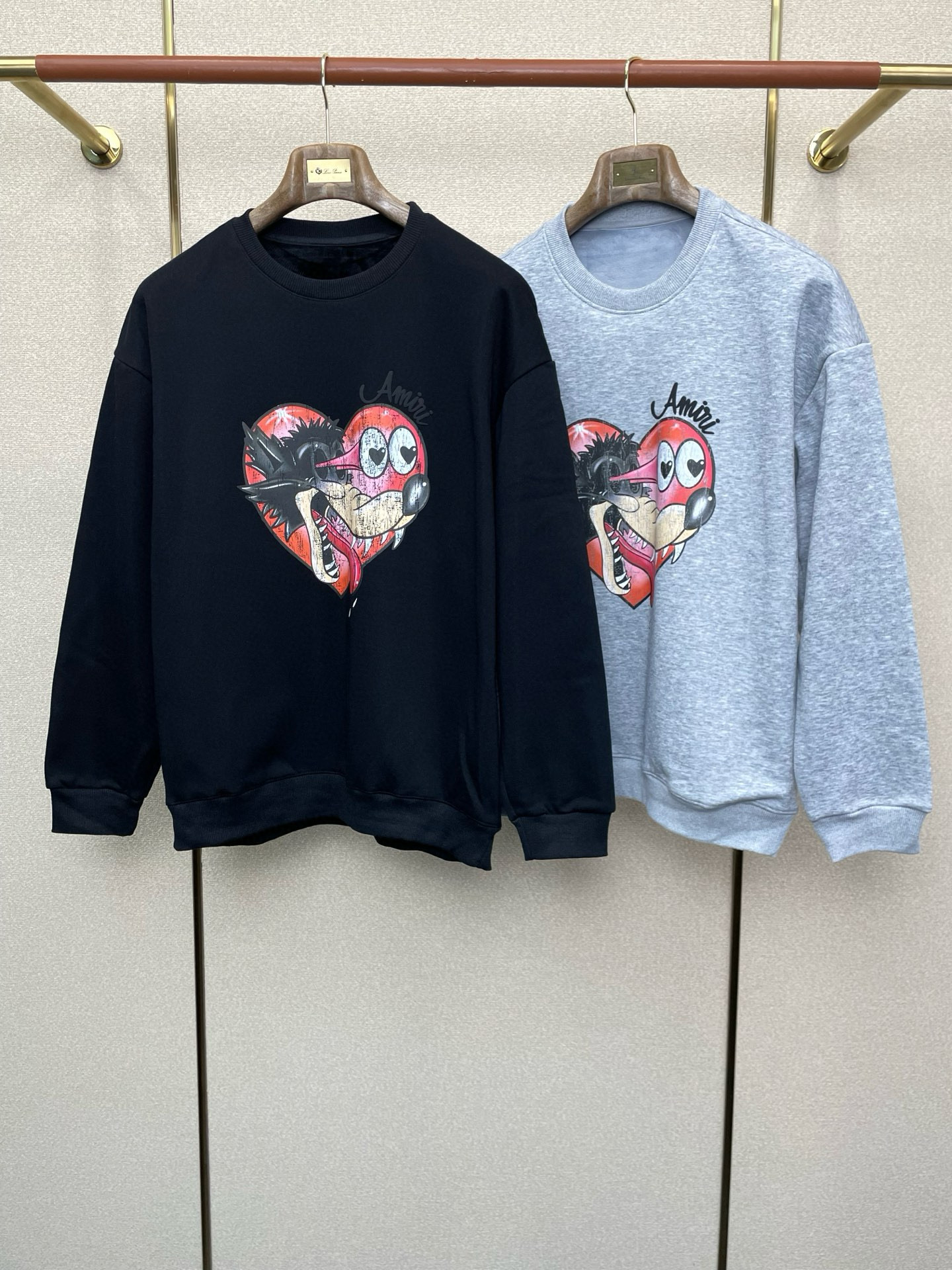 아미 아미리 2컬러 남녀공용  맨투맨