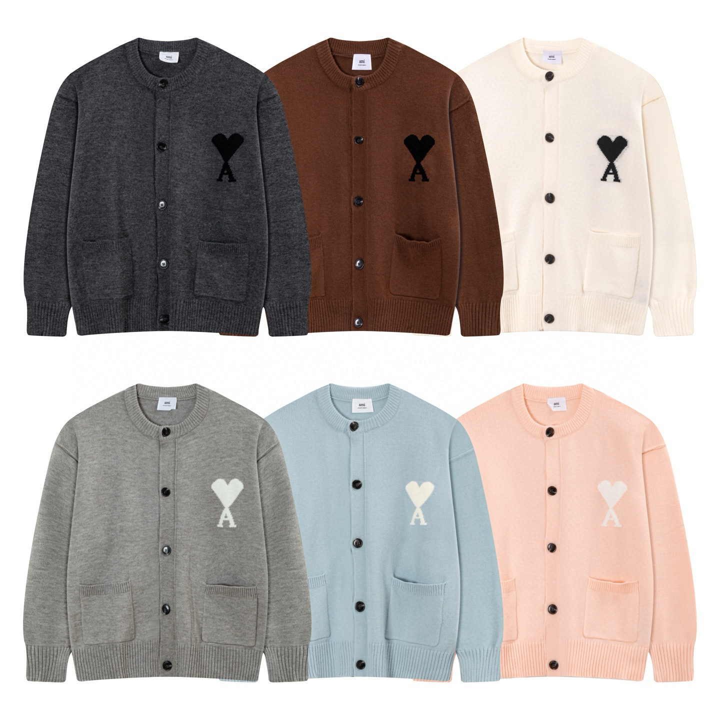 아미 아미리 6컬러 남녀공용 가디건