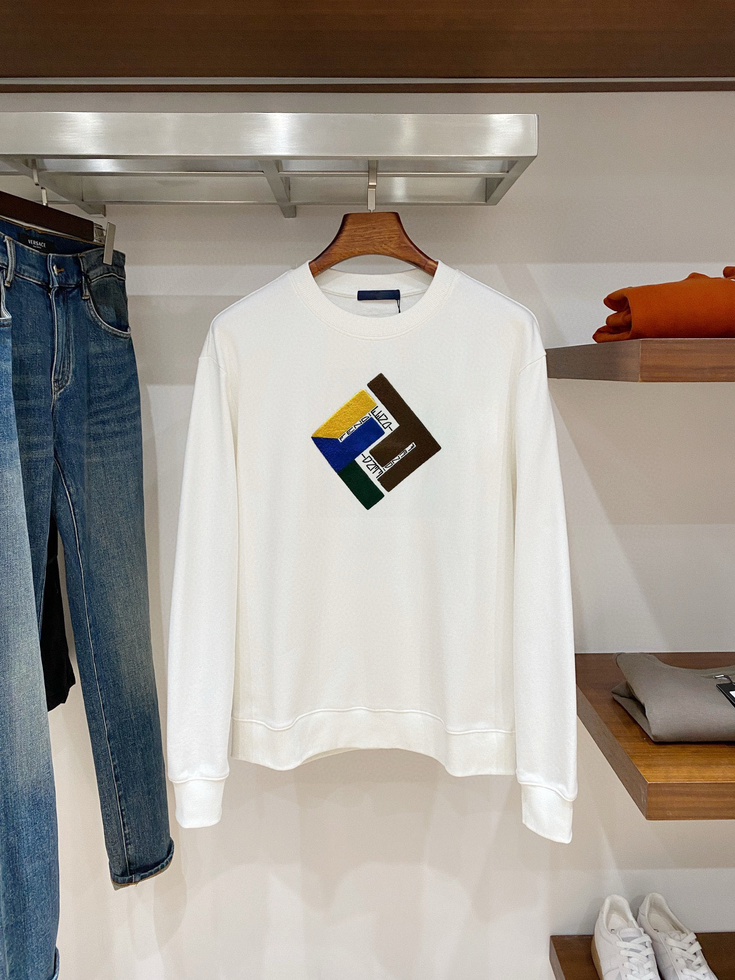 펜디 2컬러 남자 맨투맨 후드티