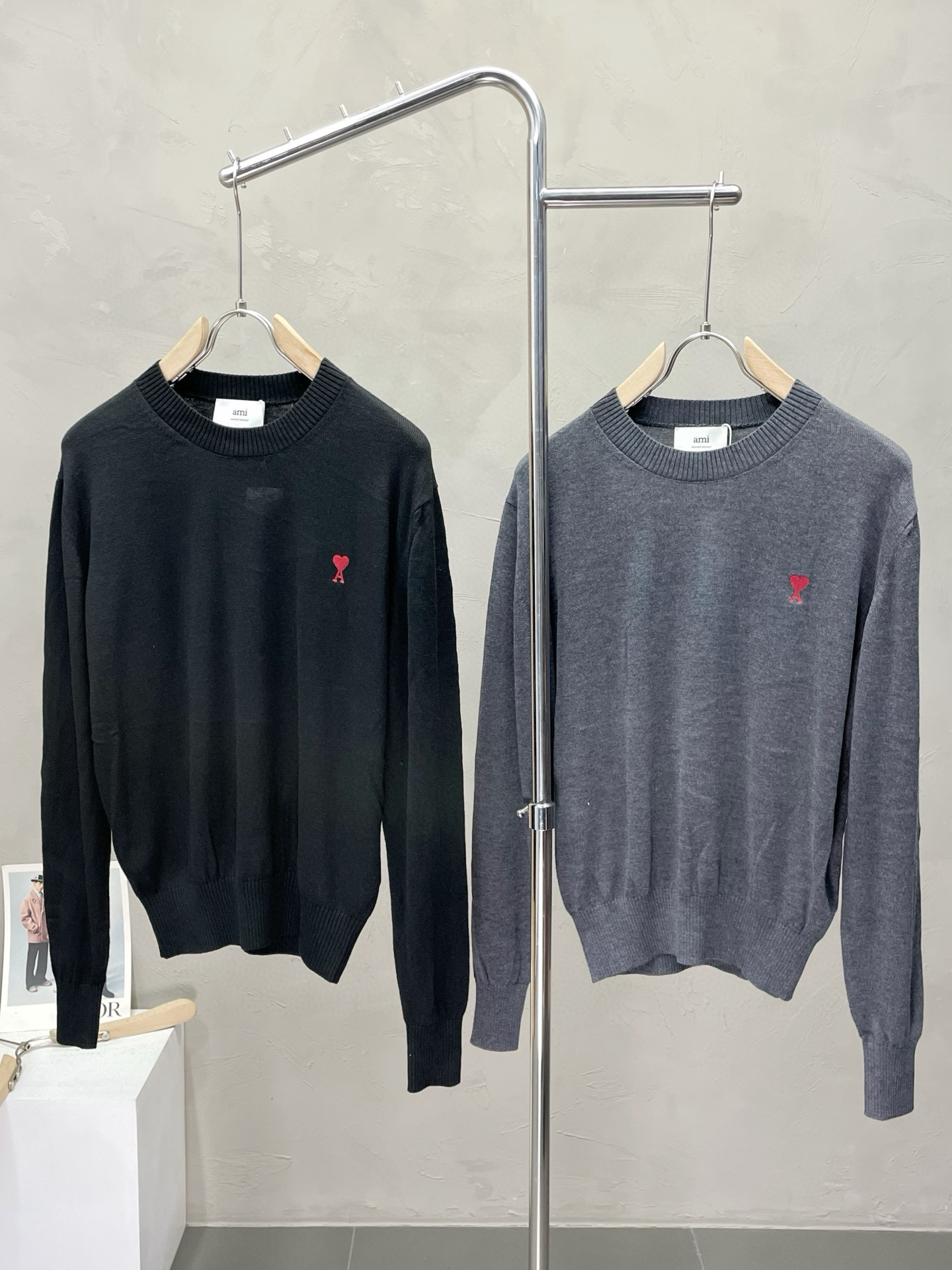 아미 아미리 2컬러 남녀공용 니트