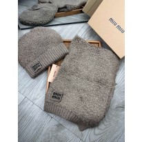 미우미우 겨울 모자 세트