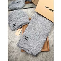 미우미우 겨울 모자 세트