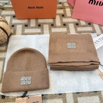 미우미우 겨울 모자 세트