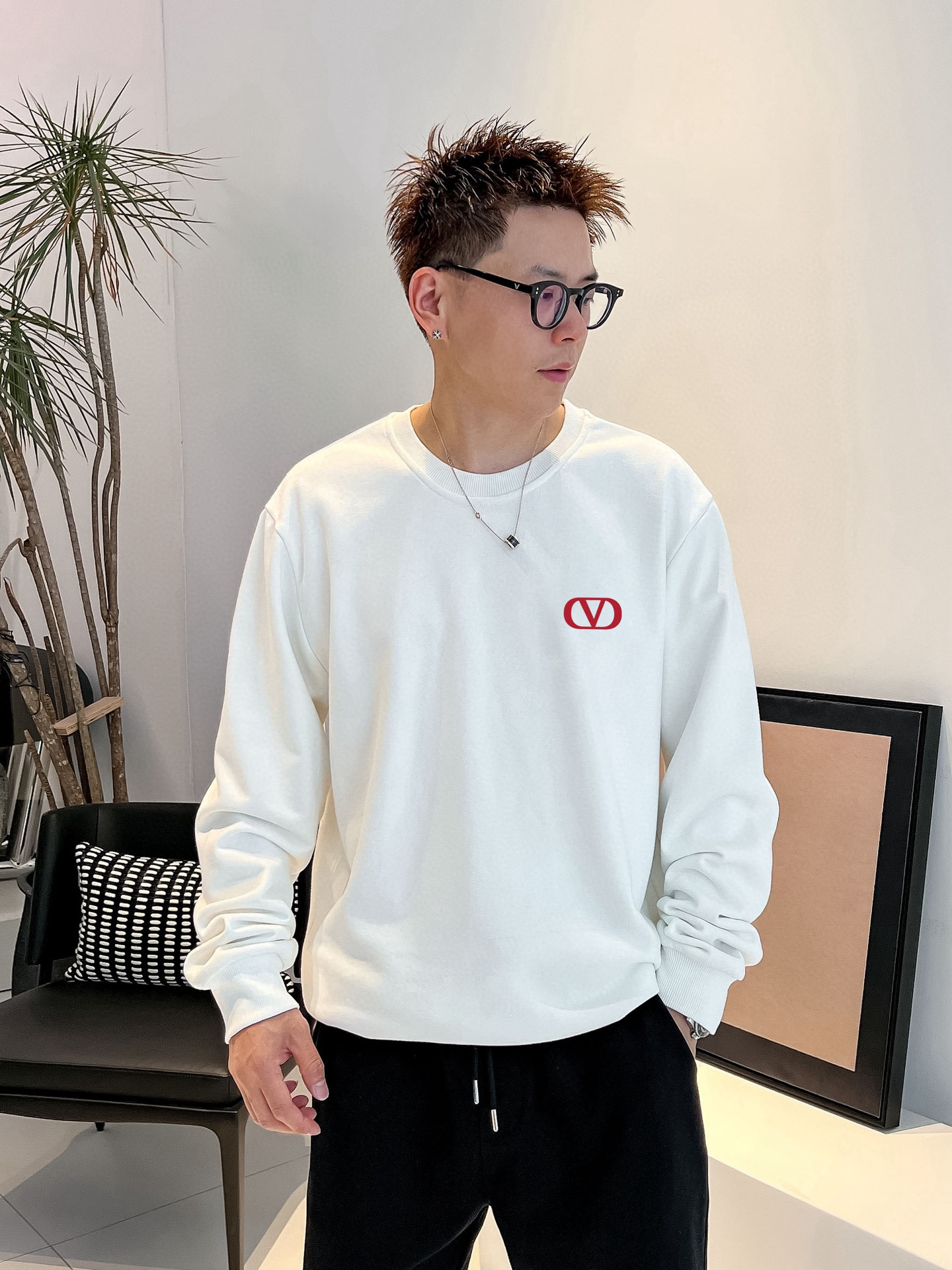 발렌티노 남자 맨투맨 후드티