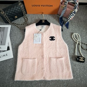 샤넬 2컬러 여자 조끼