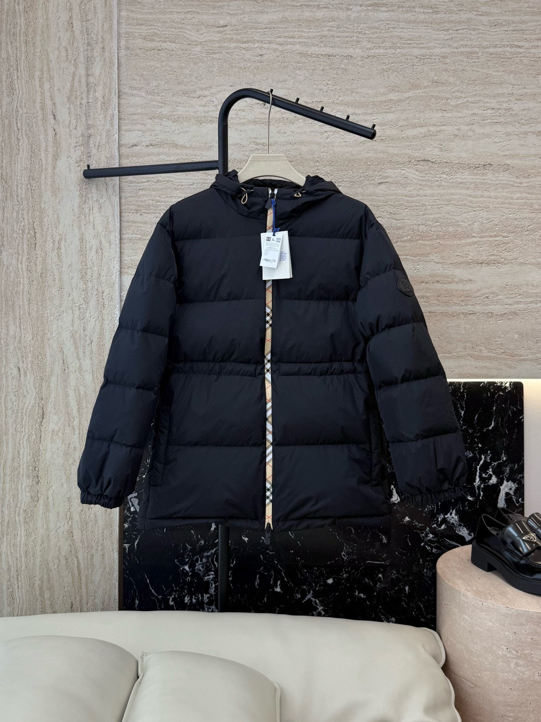 버버리 여자 패딩