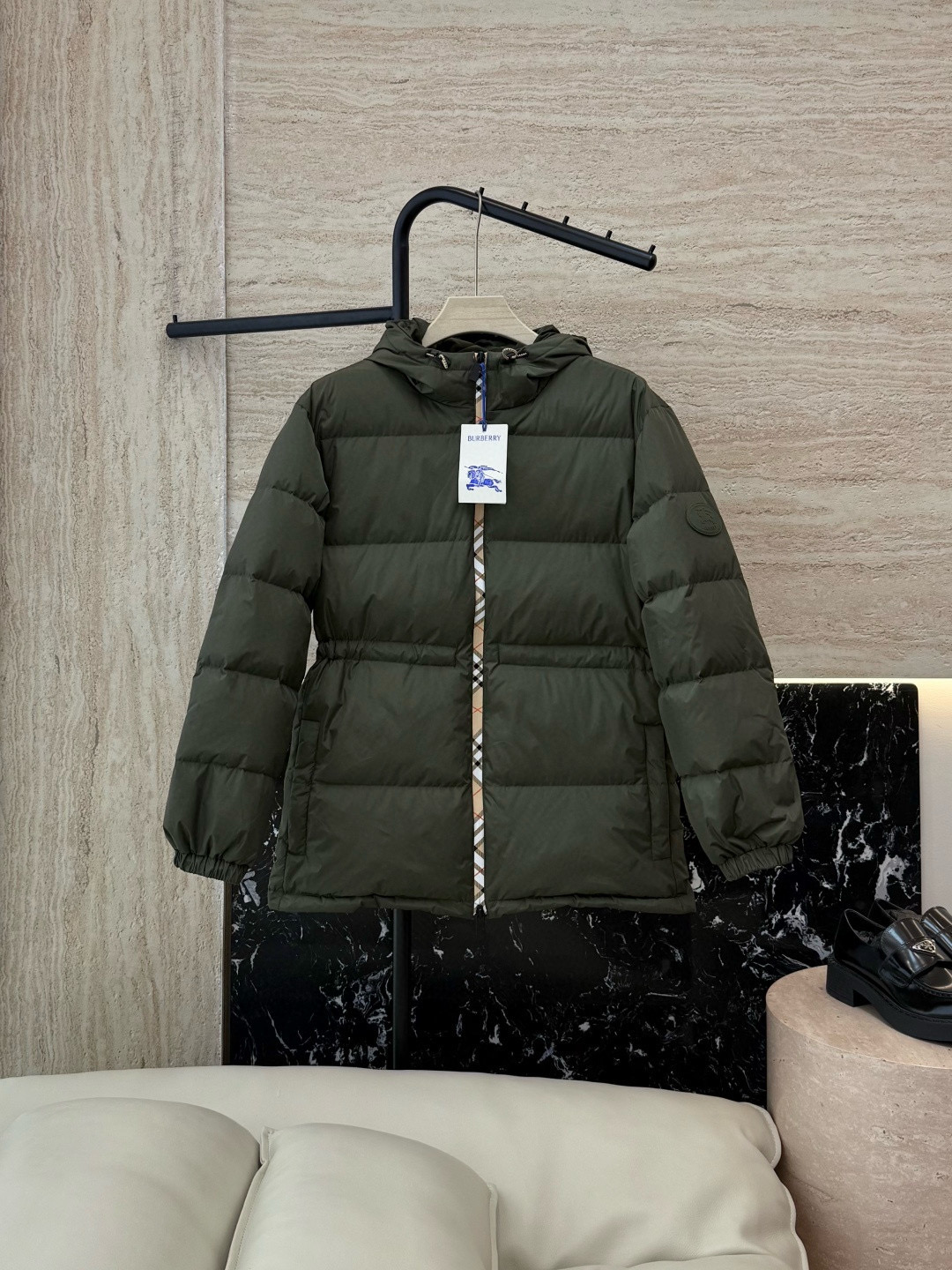 버버리 여자 패딩