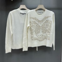 디올 2컬러 여자 후드티 맨투맨