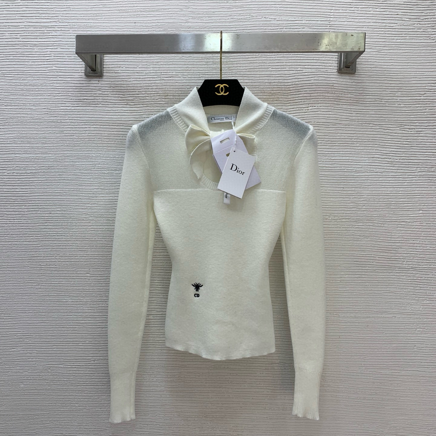 디올 2컬러 여자 후드티 맨투맨