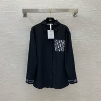 디올 2컬러 여자 셔츠