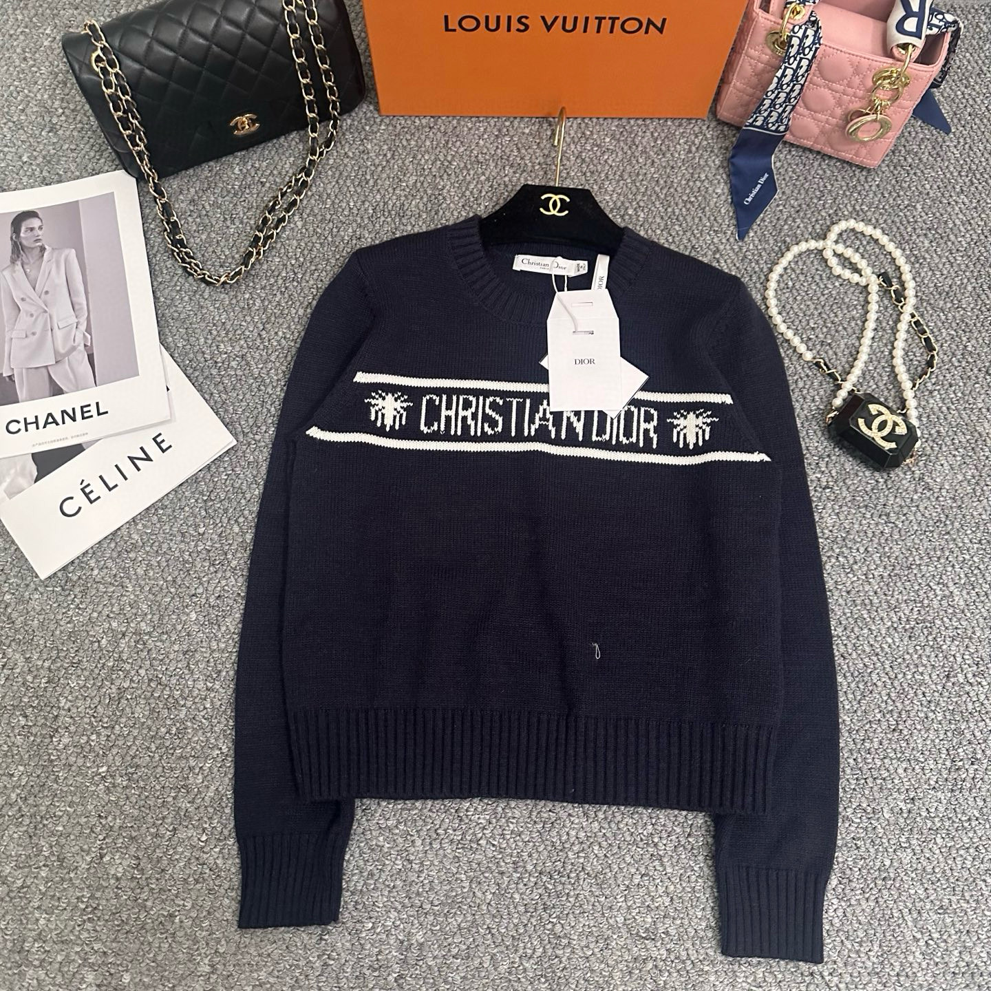 디올 3컬러 여자 니트