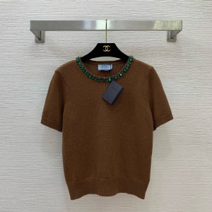 프라다 2컬러 여자 반팔