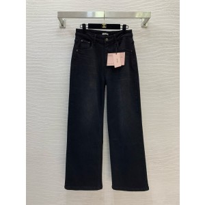 미우미우 2컬러 여자 청바지