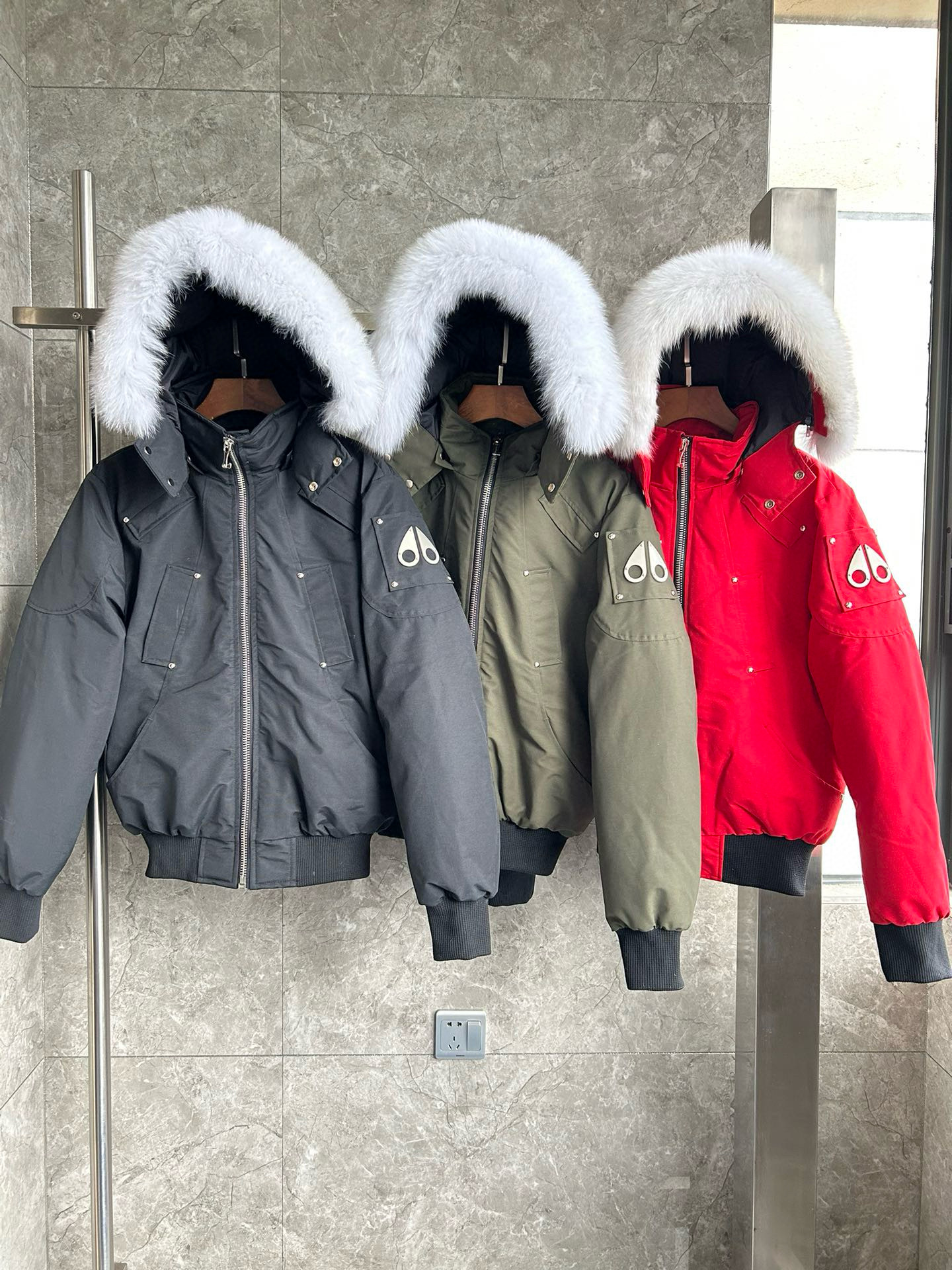 무스너클 3컬러 남녀공용 패딩