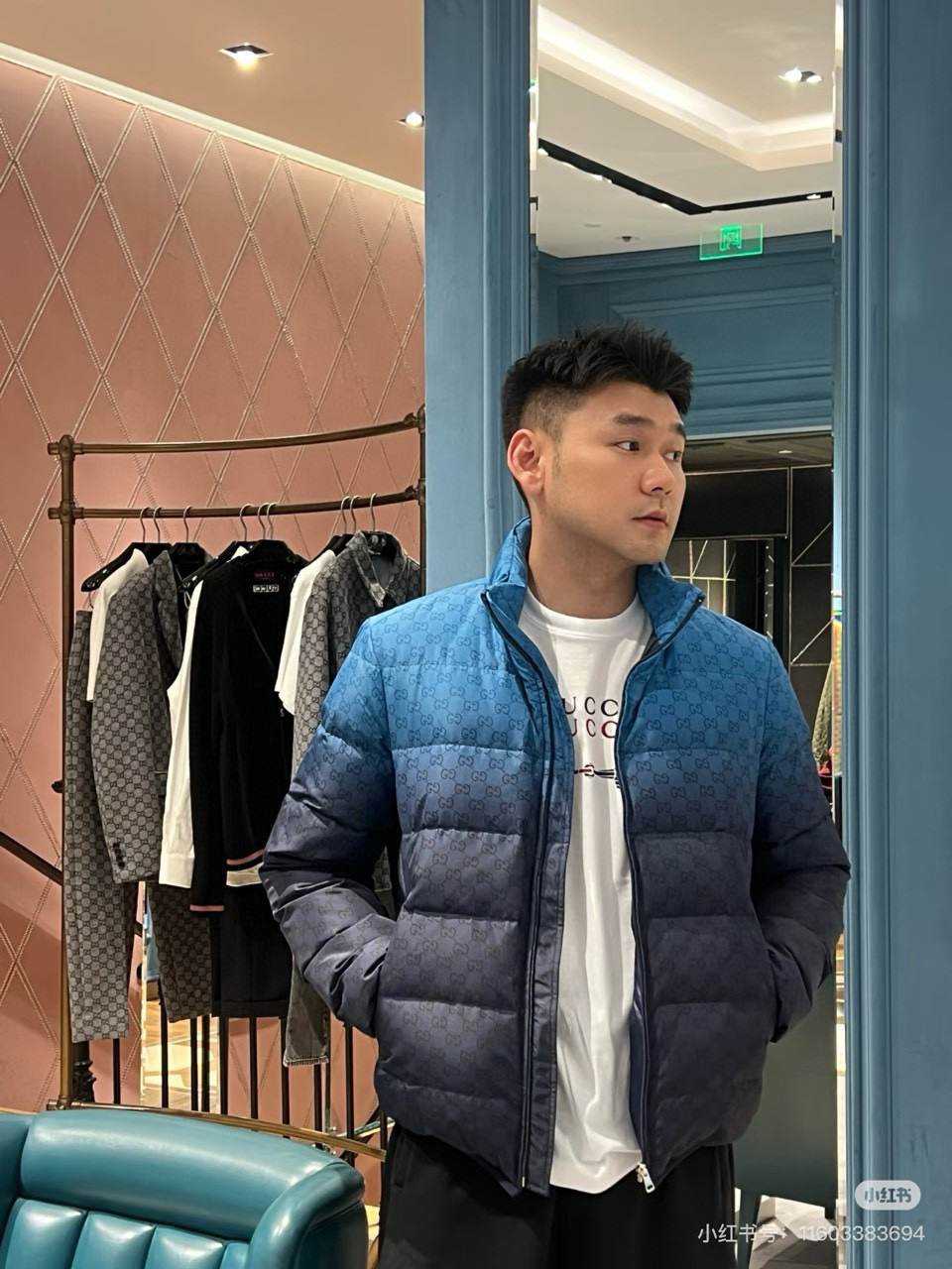 구찌 남자 패딩