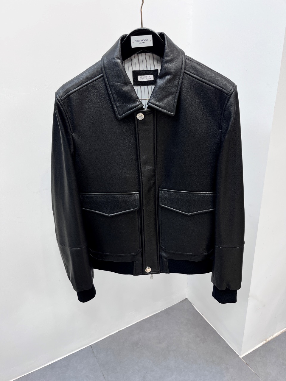 브루넬로 쿠치넬리 염소가죽 자켓