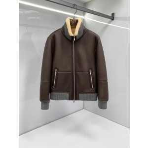 브루넬로 쿠치넬리 양가죽 자켓