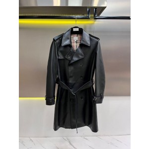 버버리 남자 양가죽 코트