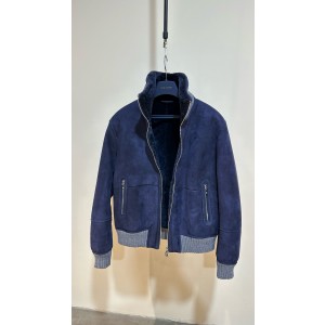 브루넬로 쿠치넬리 양가죽 양모 자켓