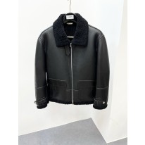 에르메스 양가죽 양모 자켓